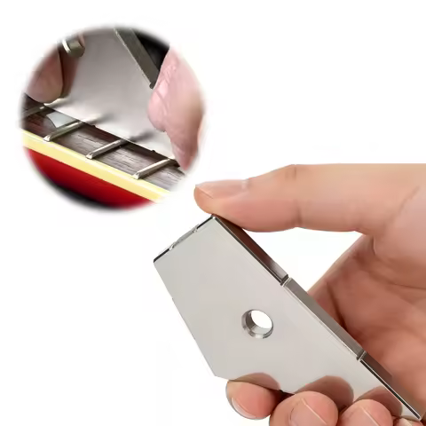 Fret Kisser Fret Leveling Tool Stainless Steel Luthier Tool Guitar Fret Leveler File for Guitar Enth