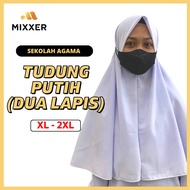 Tudung Dua Lapis Agama Sekolah Menengah Perempuan (Size: XL-XXL) / Girl's Secondary School Uniform #
