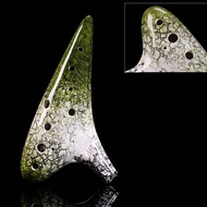 new 12 Hole Ceramic Ocarina Alto AC Tune Healing Adults Beginner Practice Ocarina Sound Therapy Musi