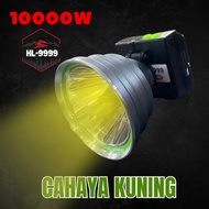 【Great discount】Lampu Kepala LED Thailand/Headlight/15000W/10000W HL-8888 & HL-9999Y/W/Rechargeable/