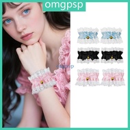 OMG Lace Wrist Cuffs Easy Elegant Elaborate Wristband Decorative Ribbon