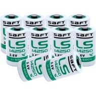 (5/10 Pack) LS14250 1/2 AA 3.6v Lithium Battery Replace for SAFT LS 14250 1200mah Battery(10-Pack)