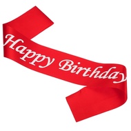 Happy Birthday Etiquette Belt Birthday Satin Sash Birthday Shoulder Strap Party Decoration Birthday 