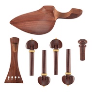 New Hot <br>4/4 Violin Kit Full Size Violin Accessories Rosewood Violin Peg Tailpiece Chin Rest End 