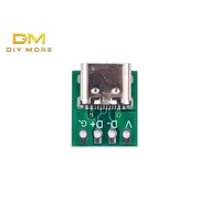 DIYMORE TYPE-C female socket test board double-sided forward and reverse plug USB3.1 16P to 2.54