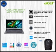 BARANG SECOND! Acer Aspire 5 Spin A5SP14-51MTN-58F6 /Core i5-1335U/16GB/512GB SSD/14″