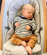 NPK 49 ซม.ตุ๊กตาทารกแรกเกิด Reborn Loulou Asleep Soft Cuddly Body เหมือนจริง 3D ผิวที่มองเห็นได้เส้น