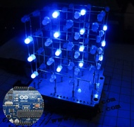 CUBE4 3D LED 444 Light Cube Compatible ARDUINO Driven Light Cube Light Magic Cube Module Spare Parts