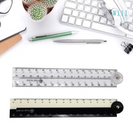 Will Geometry Ruler Flexible Ruler Clear Measuring Ruler Drawing Ruler Foldable Ruler