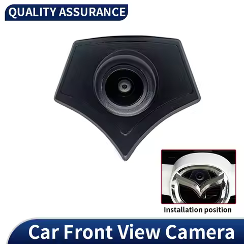 Car Front View LOGO Camera HD Wide Angle Night Vision Waterproof Front Parking Camera For Mazda 2 3 