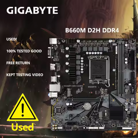 Gigabyte B660M D2H DDR4 Original Desktop For Intel B660 DDR4 Motherboard LGA 1700 i7/i5/i3 board Mai