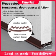 PVC Soundproof Door Seam Strip Dust Blocker Inserted Sealing Gap Bottom Seal Doorstop门缝底密封隔音条