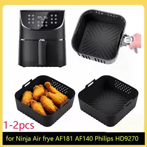 NEW Rectangle Silicone Air Fryer Basket for Ninja Air frye AF181 AF180 AF141 AF140 Philips HD9270 Fi