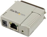 StarTech.com 1 Port 10/100 Mbps Ethernet Parallel Network Print Server - Print server - parallel