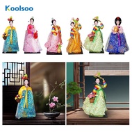 [Koolsoo] Geisha Figurine Hanbok Geisha Doll Lady Figures Geisha Girl Collectible Figures
