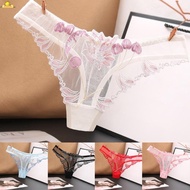 Women's Comfortable Lace Mesh Breathable Briefs Underpants Thongs Gstring