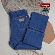 [W25] กางเกงยีนส์Wrangler®เอววัดจริง40" ยาวเต็ม48" ผ้าดิบ,ไม่ยืด แบรนด์แท้ 💯 % แรงเลอร์®MWZ™กางเกงยีนส์ เสื้อผ้าผู้ชาย