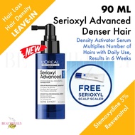 [Free Scalp Scaler] L’Oréal Professional Serioxyl Advanced Denser Hair Density Activator Serum 90ml - Dual Action Serum to Stimulate Dormant Hair Roots &amp; Densify Hair Fiber Scalp Care for Hair Loss Anti Thinning Hair Hairloss Tonic L’Oréal LOreal