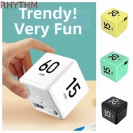 RHYTHM Cube Timer, Time Management 15/20/30/60 min Kitchen Timer, Durable LED Display Portable Adjus