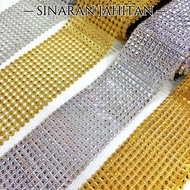 Rhinestone Lace / Mesh Wrap Ribbon Lace /Diamond Lace/ Lace Manik