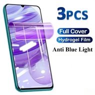 3Pcs 8K Anti Blue Light Hydrogel Film For Samsung Galaxy F36 F06 A06 M06 M16 5G 4G Full Cover Bubble