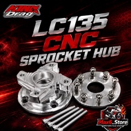 LC135 V1 V2 V3 V4 V5 V6 V7 V8 KING DRAG SPROCKET HUB ADAPTER ALLOY YAMAHA LC V1-V8 CUSTOM HUB RIM FR