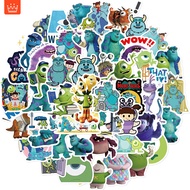 J· Monsters, Inc. Stickers Pack Waterproof Graffiti Cartoon Decals Set for Kids, 50pcs
