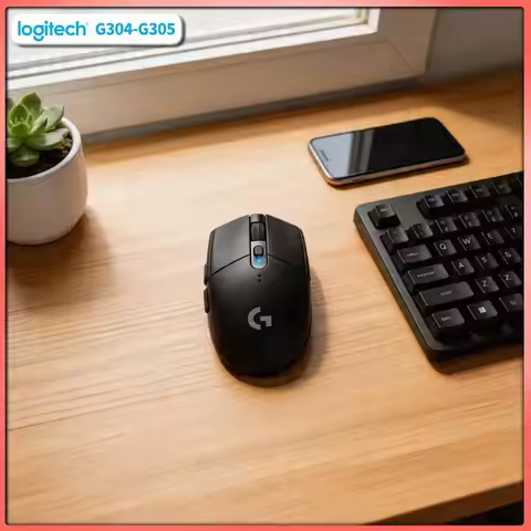 Logitech G304 Wireless Mouse LIGHTSPEED Tech 12000 DPI HERO Sensor 1ms Response 9-Month Battery Comf