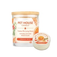 【美國PET HOUSE】室內除臭寵物香氛蠟燭-香橙肉桂