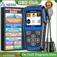 NEXAS NL102P 24V Heavy Duty รถบรรทุก OBD2 Full สแกนเนอร์ระบบ2 In 1 Professional Diagnostic Scan เครื