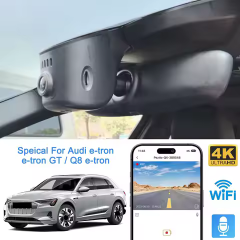 Mrec Dash Camera 4K Wifi Dual Camera Front Rear Auto Dashcam Etron Dash Cam for Audi E-tron Etron 50