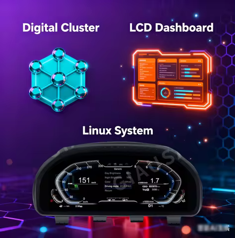 NPYHDS Cockpit Digital Cluster Car Odometer Screen For BMW 5GT F07 5 F10 F11 F01 F02 F25 X4 F26 F15 