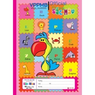 combo 10 quyển vở 4 oly 48 trang sắc màu new Hải tiến vở ô ly tiểu học