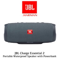 JBL Charge Essential 2 Portable Waterproof Speaker with Powerbank  [1 Year Warranty] -Voucher Provided