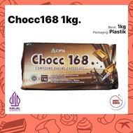 Coklat block Chocc 168 1kg | cokelat blok Chocc 168 1 kg