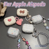 Casing for Airpods 4 Pro 3 2 Flowers Butterfly Print Love Heart Bowknot Sticker Earphone Case Soft T