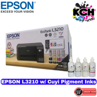 Epson L3210  (Print, Scan and Photocopy) w/ Cuyi Pigment Ink Set 100ml per Bottle