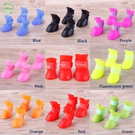 Set of 4 Rubber Rain Shoes for Pets