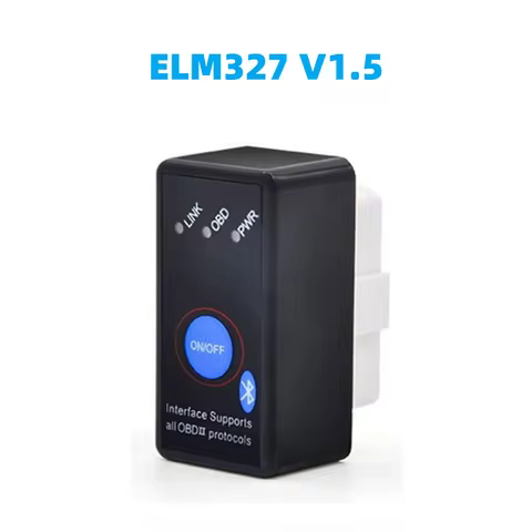 Button Elm327 Bluetooth OBD2 V1.5 Switch Elm327 V1.5 OBD2 Car Diagnostic Tool Scanner Elm-327 OBDII 