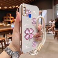 MERAH Casing For VIVO Y91 Y91i Y93 Y93s Y95 Y91C Y90 Y1s Case Casing clover pattern pink gem Electro