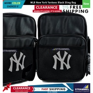 [100% ɑuthentic] HUGE CAPACITY MLB New York Yankees Black WATERPROOF Sling Bag Shoulder Crossbody Ba
