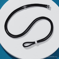 77DIY Plain Surface 50cm Necklace Bead Engraving Accessories Handmade Black Rope Square Diamond T Ad