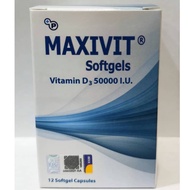 MAXIVIT Softgels Vitamin D3 50000 I.U 12's (12/24)