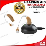 [alat bantu pendengaran] alat bantu dengar bisa di cas rechargeable
