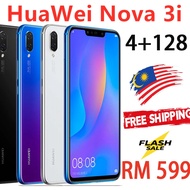 HuaWei NOVA 3i 4G LTE Cell Phone 24.0MP 4 Cameras 6GB RAM 128GB ROM Fingerprint 6.3" Full Screen Kirin 710