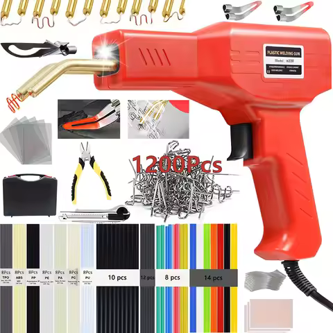220W / 50W 2 in 1 Upgraded Hot Stapler Plastic Welding Gun Car Bumper Repair Tool for Various Plasti