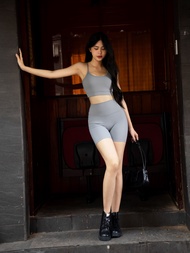 Quần đùi tập gym yoga Fitme legging nữ cạp cao tôn dáng co giãn 4 chiều cao cấp QNTG