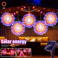 200LED Solar Outdoor Lights Garden Hanging Fireworks String Lights Bouquet Christmas Celebration Dec