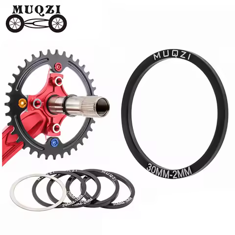 MUQZI 5PCS Crankset Washer BB30 BB86 BB91 BB92 PF30 MTB Road Bike Crank Washer 24 29 30MM Crank Spac