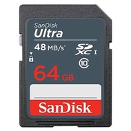 SanDisk Ultra 64 GB SDXC Memory Card up to 48 MB/s, Class 10 (Newest Version)